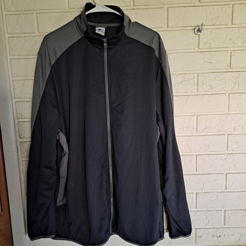 Starter grey zip up jacket, XXL